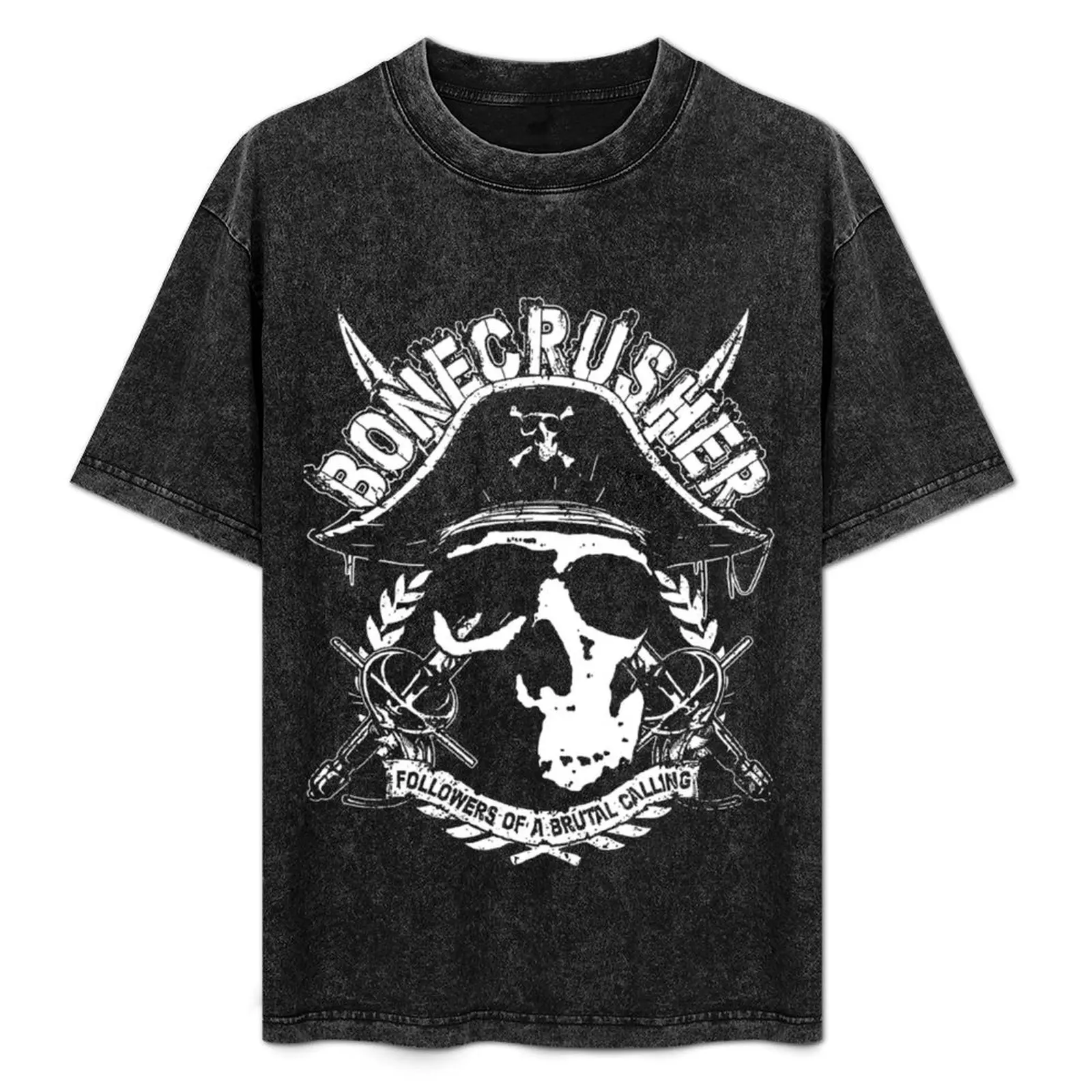 Bonecrusher FOABC Pirate Skull Logo T-Shirt summer clothes tops compression shirt men