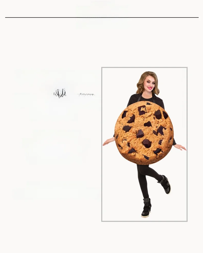 ชุดคอสตูมวันฮาโลวีน ดีไซน์คุกกี้ สำหรับพ่อแม่ลูก งานเลี้ยงประจำปี ร้านอาหาร อาหารเด็กอนุบาล ผ้าโพลีเอสเตอร์ แบบดั้งเดิมของจีน...