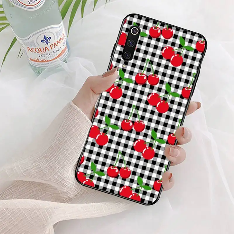 Pink Cherries Cherry Phone Case for Xiaomi mi 5 6 8 9 10 lite pro SE Mix 2s 3 F1 Max2 3