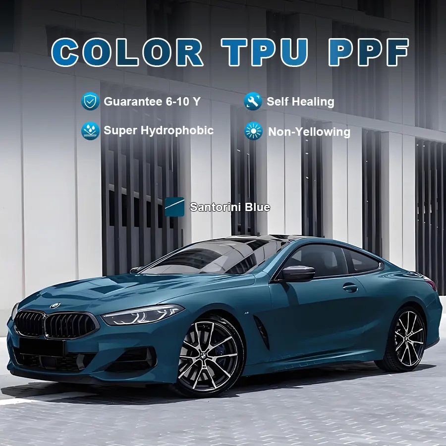 High Quality Anti-scratch Color PPF Film Hydrophobic Anti Yellowing Wrap Car