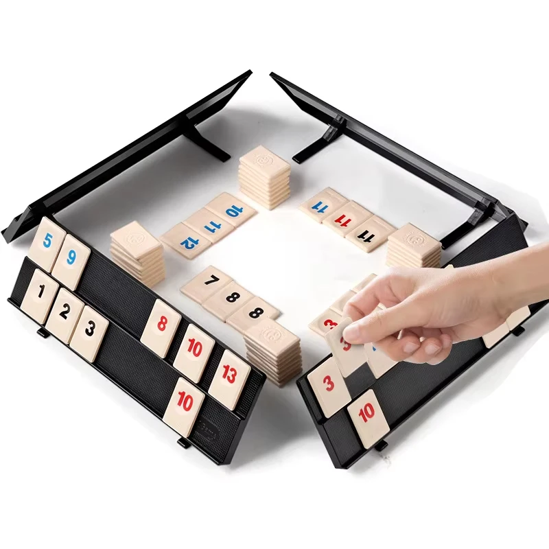Israel Mahjong Rummy Number Cards Mexican Train Dominoes Game Traditional Board Game for Entertainment image 4