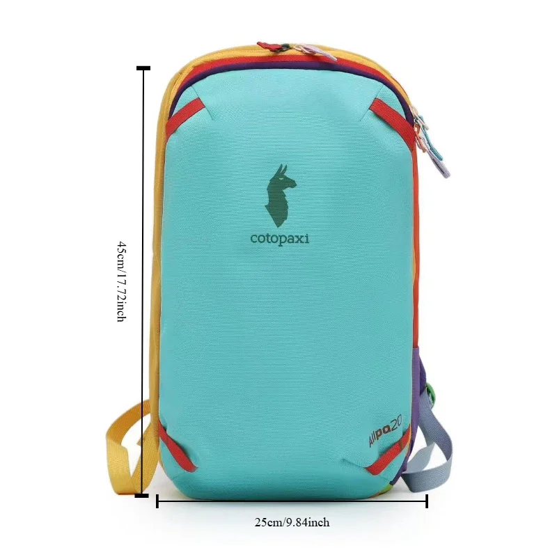 20L Unisex Backpack, Durable Double Shoulder Bag Vibrant Dopamine Camel Color Student School Bag for Daily Commute & Travel