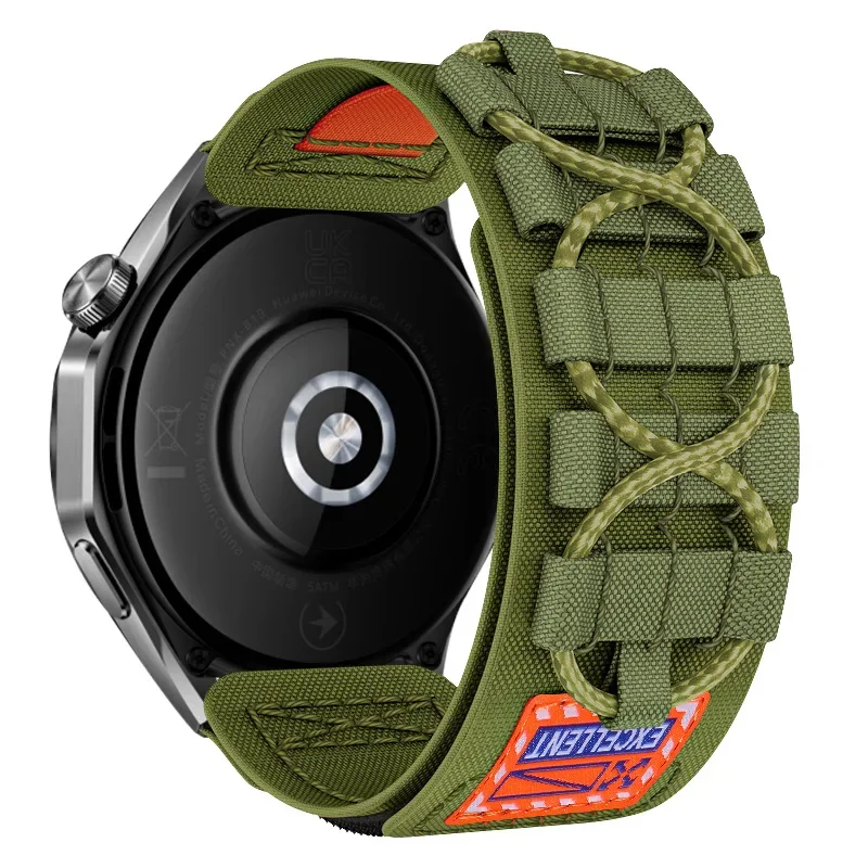 22mm Tactical Rail Braid Nylon For For Zeblaze Stratos 4 GPS Sport Band For Zeblaze GTS GTR 3 Pro Btalk 3 Pro Vibe 7 7 Pro 7Lite