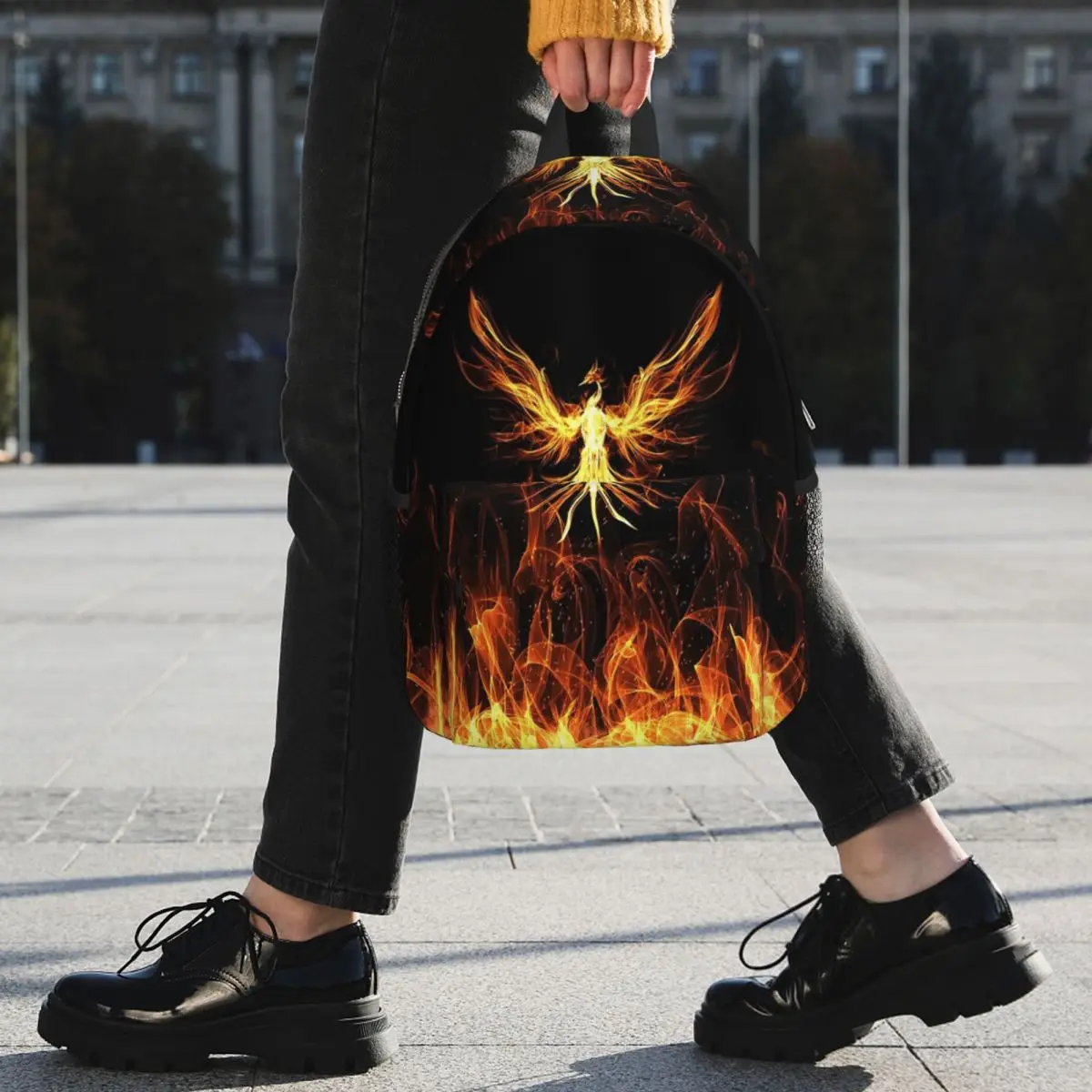 Phoenix Mythical Bird Backpack Student BookBag Men Women School Bag Computer Shoulder Bags