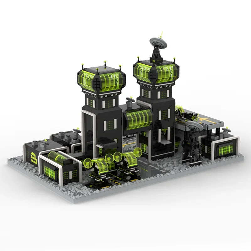 8139pcs MOC Blacktron 2 Base Space IIed Model Building Blocks Architecture DIY Creative Education Toy Brick Christmas Gift Kids