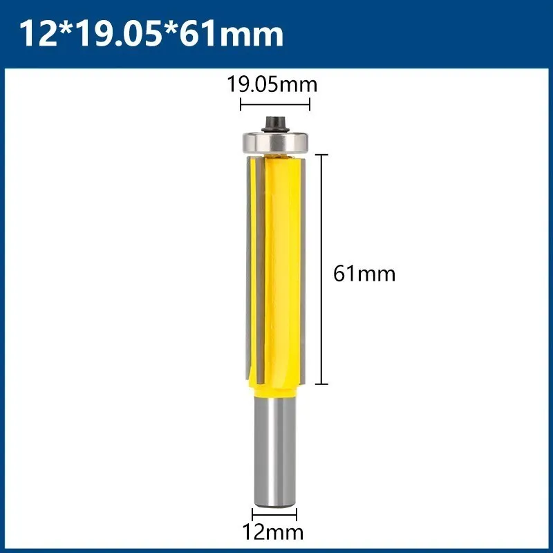 XCAN Fräser 12mm Schaft Flush Trim Router Bit 4 Flöte Muster Holz Router Bit Top Lager Bits Holzbearbeitung werkzeuge – Detail 4
