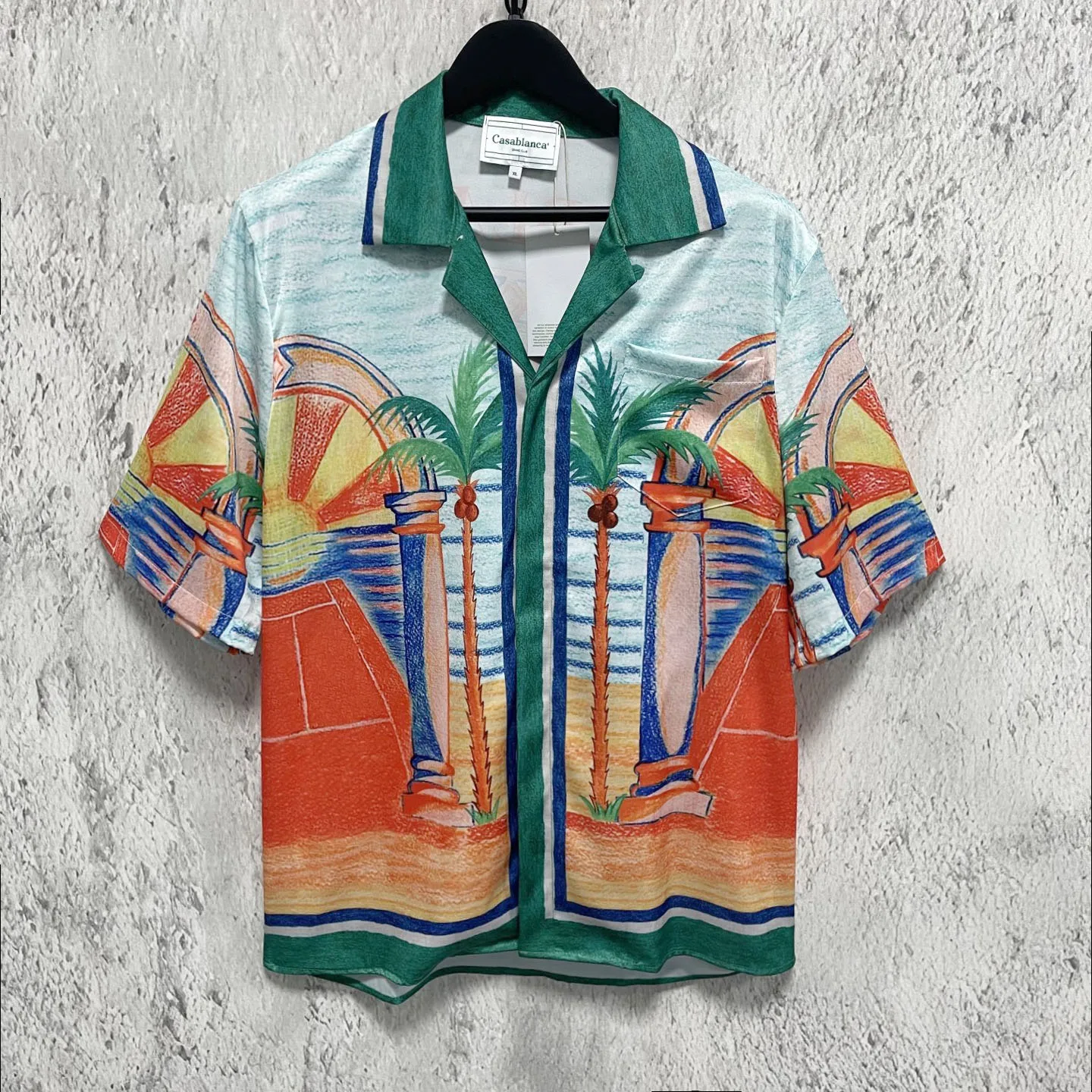 

Мужская повседневная рубашка-поло из полиэстера свободного кроя с принтом, в гавайском стиле, для молодежи, на пуговицах, для ношения под одеждой