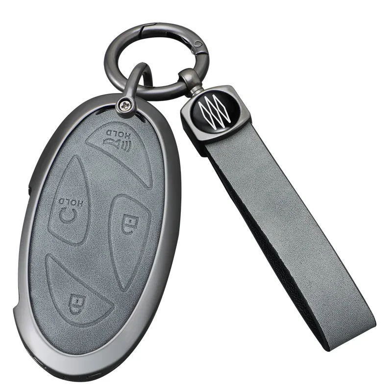 Zinc Alloy Car Key Case For Hyundai Grandeur GN7 2024 Kona Ev Ioniq6 Car Fob Control Key Cover Auto Decoration 5/7 Bottons Key