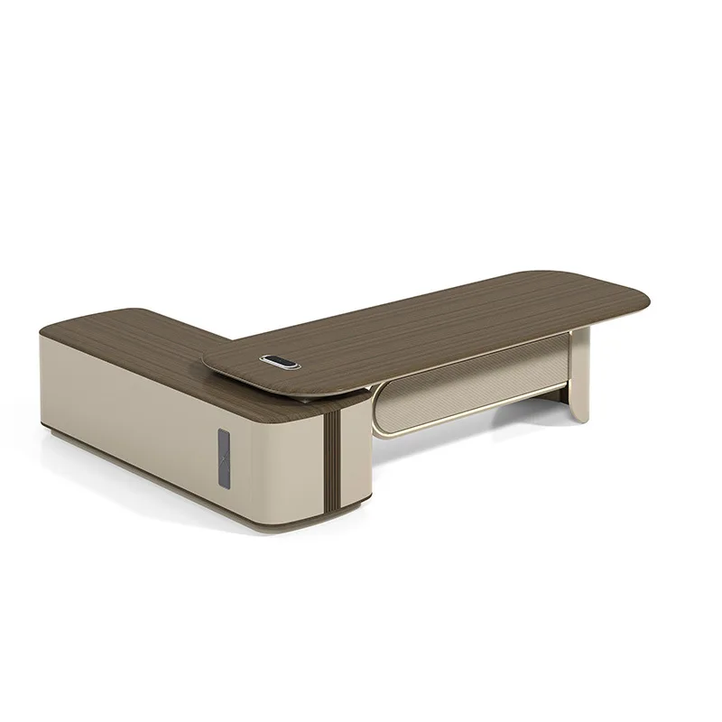 Simple Modern Light Luxury Boss Desk President Manager Creative Classroom Office Desk and Chair