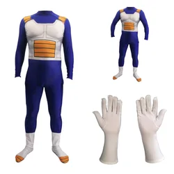 Vegeta Jumpsuit Dragonball Z GUKU Cosplay Costume Kids Adult Superhero Jumpsuit Halloween Carnival Party Suit
