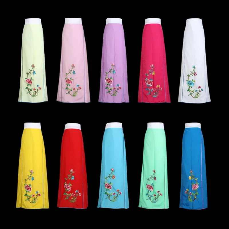 

Small clothes bag Beijing opera Shaoxing opera stage performance, Drama skirt Huadan skirt waist bag horse face pleated skirt
