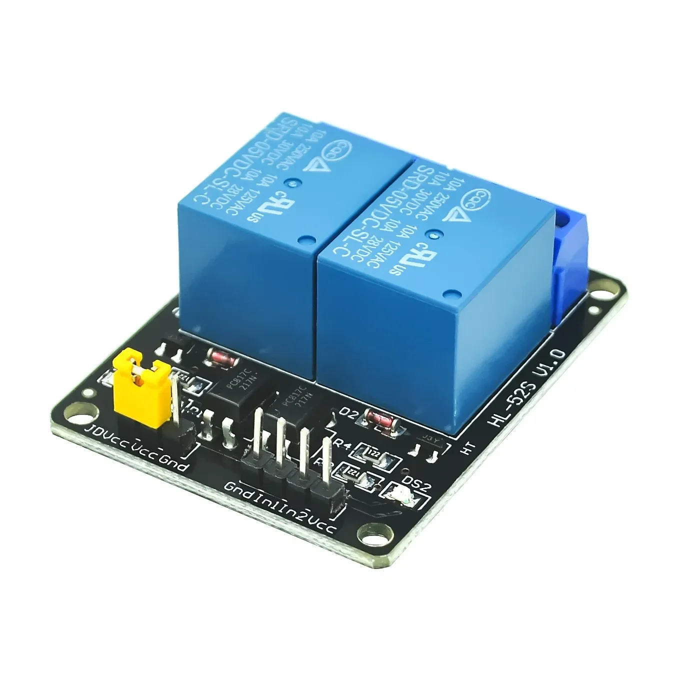 1PCS/LOT 5V 2-Channel Relay Module Shield for Ardui ARM PIC AVR DSP Electronic 5V 2 Channel Relay Module