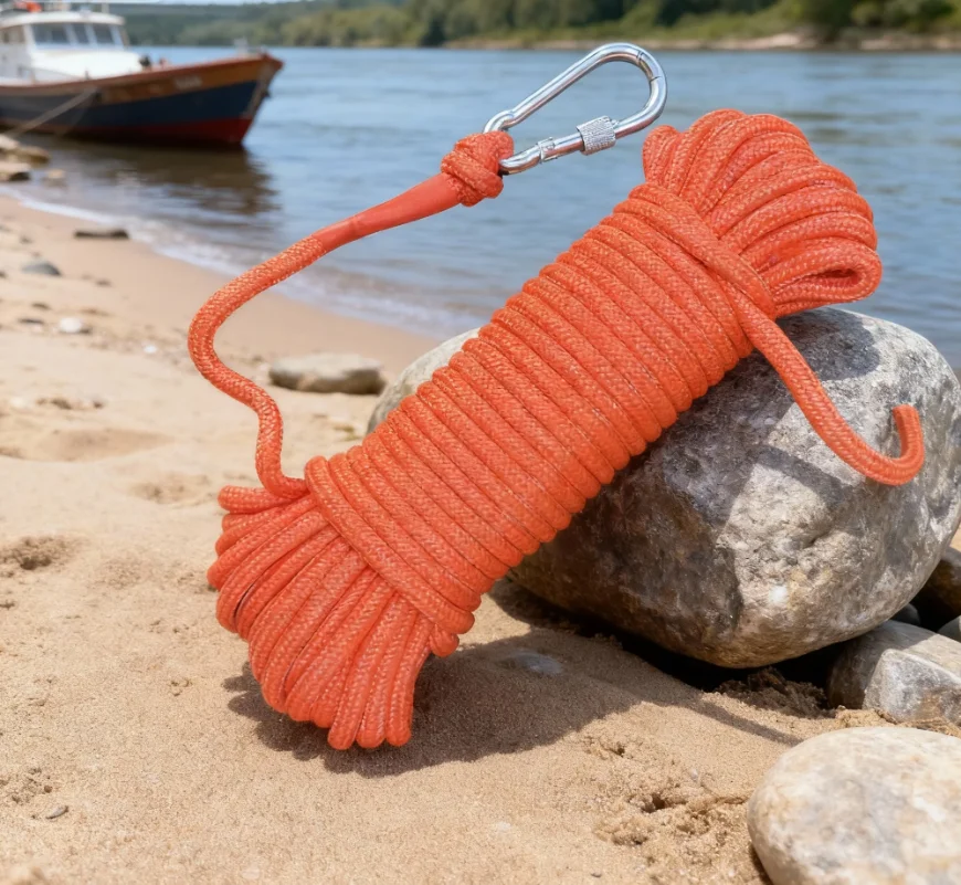 

1pc 8mm Outdoor Laundry Line with Hook Durable Clothesline for Hanging Clothes in Yard And Garden