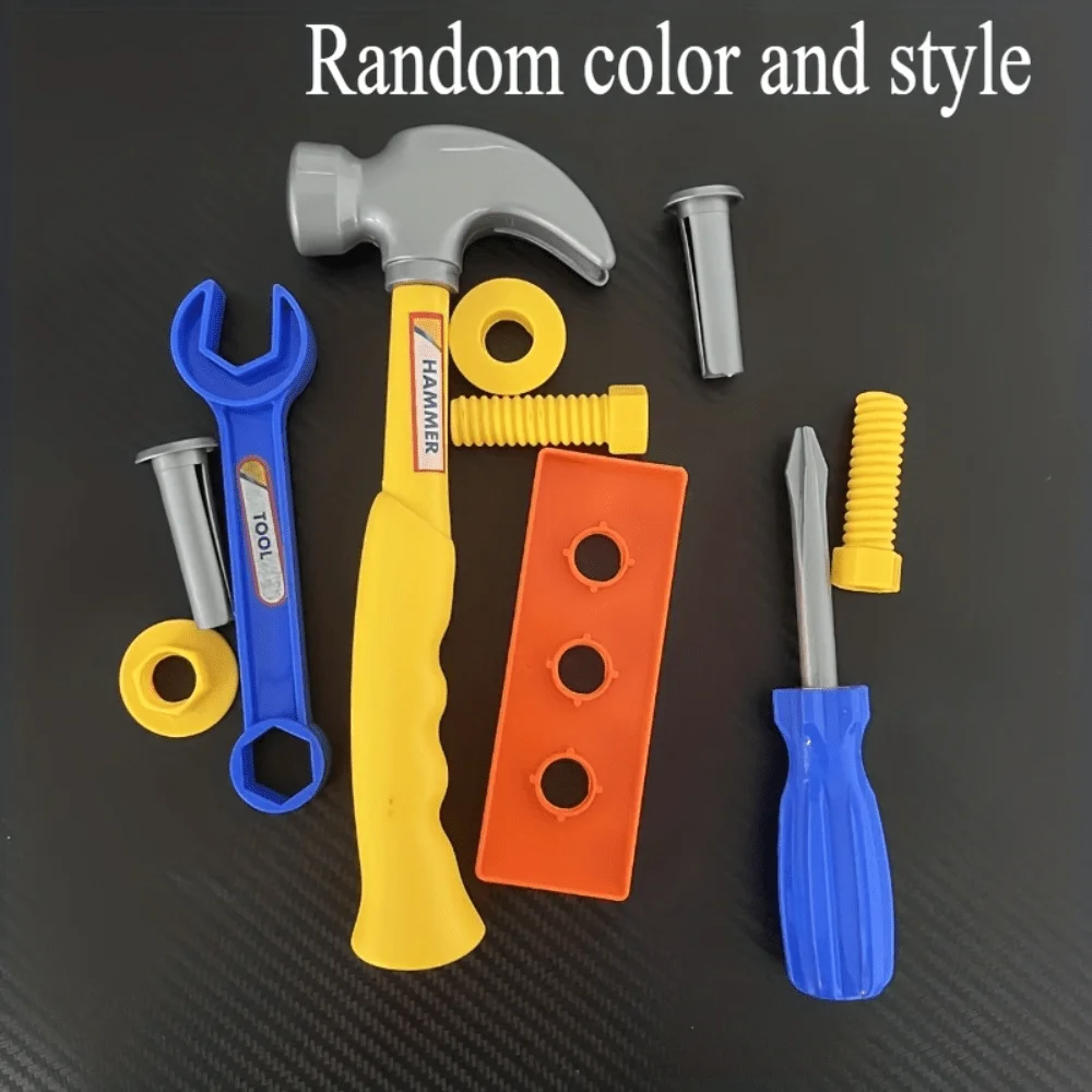 Simulação infantil grande parafuso ferramenta de reparo e armazenamento brinquedos/meninos playhouse conjunto mão-olho coordenação brinquedos, presentes de natal