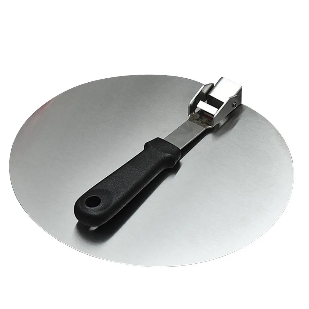 1Pcs Stainless Steel Pizza Transfer Shovel Professional Baking Tool Large Head Hanging Hole Heavy Duty Cake Pie Quiche Shovel