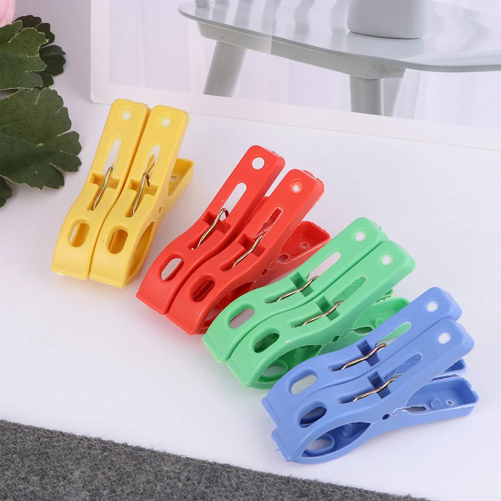 

40pcs Windproof Clothespins Plastic Clips for Quilt Towel Securing Ideal Bedroom Bathroom Balcony Outdoor Household