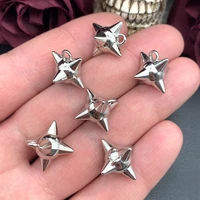 10pcs 15mm*15mm Gothic 3D Spiky Ball Pendant DIY Jewelry Finding Spike Morning Star Flail Dangle Charms Jewelry Making 5