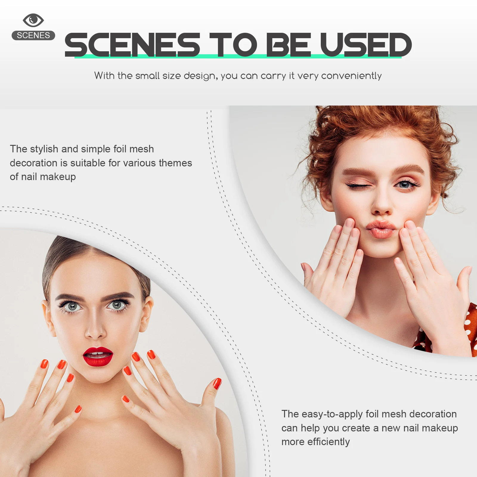 

Nail Art Foil Mesh Women Fingernails Decorations DIY Painting Decors Gold Glittering Accessory Salon Supplies DIY Nail Decor