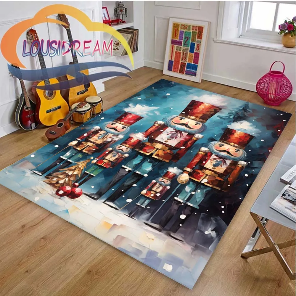 

Christmas Day Gift，XMAS，Yule，Chrimbo Area Rugs Large Carpets for Living Room Bedroom,,Kitchen,Doormat Decor,Kid‘s room Floor Mat