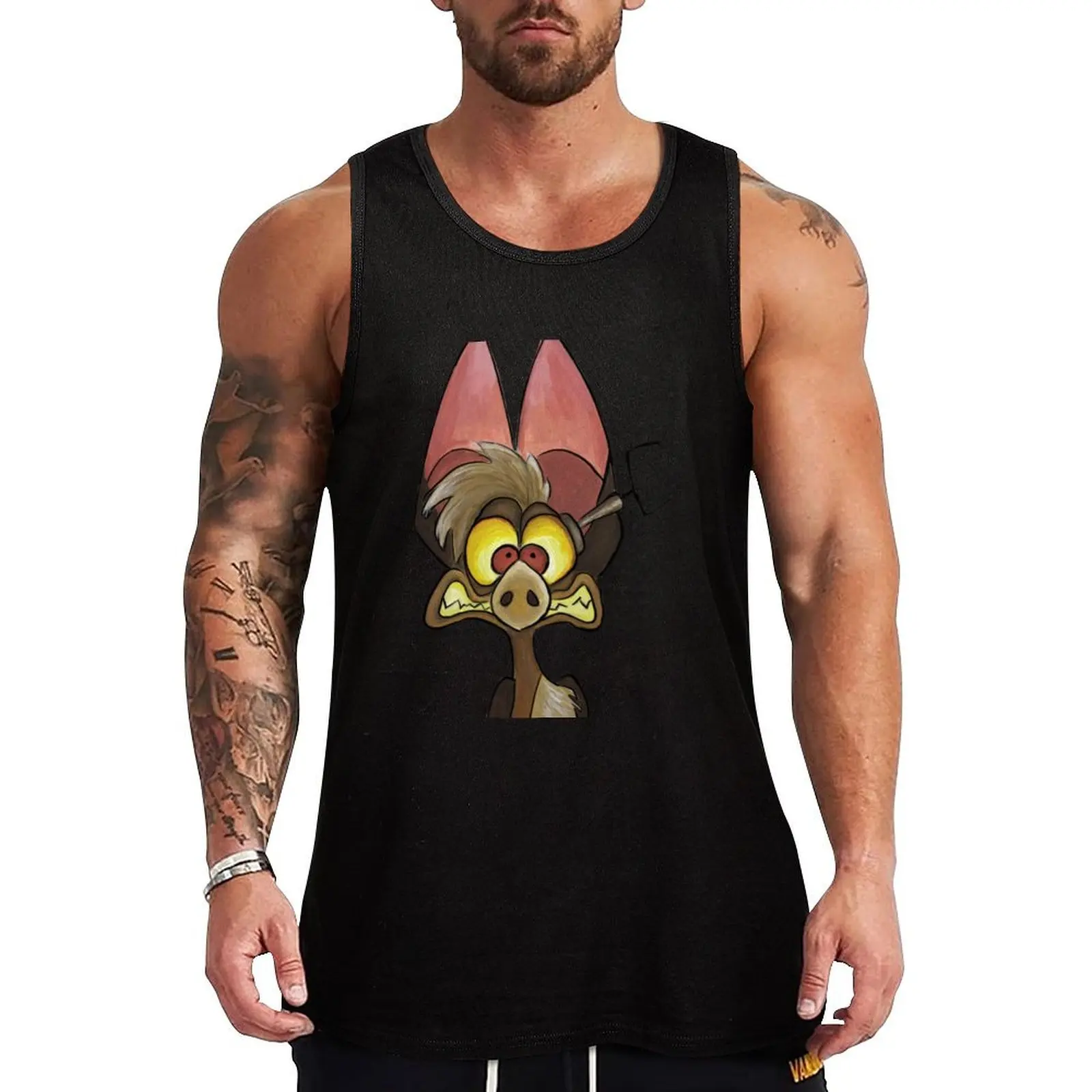 

Batty Koda from FernGully watercolor and acrylic Tank Top Men's gym gym wear men T-shirt for fitness t-shirt gym man