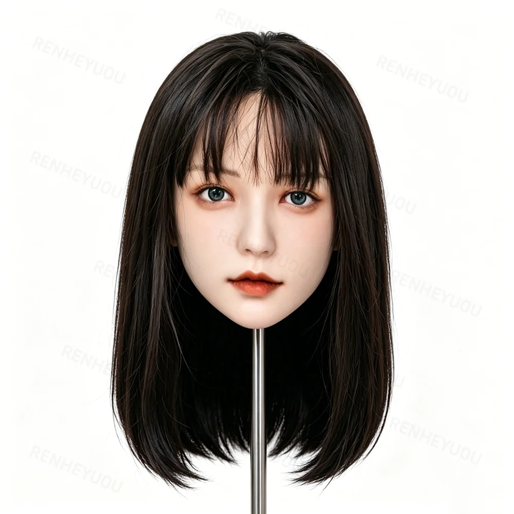 

Anime Cosplay Silicone Full Head Soft Mold Collectible Lifelike Head Sculpture for Display