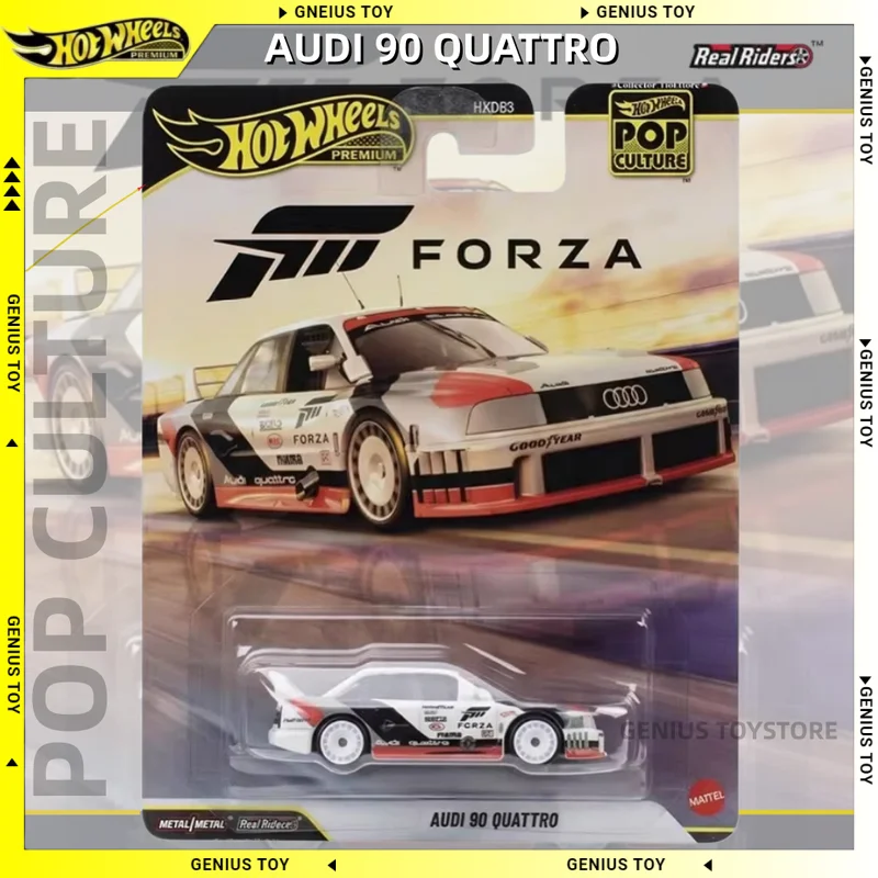 Hot Wheels Premium 2026 Pop Culture AUDI 90 QUATTRO FORZA 1:64 Diecast Alloy Metal Body Car Model Vehicle Collectible Toys Gifts
