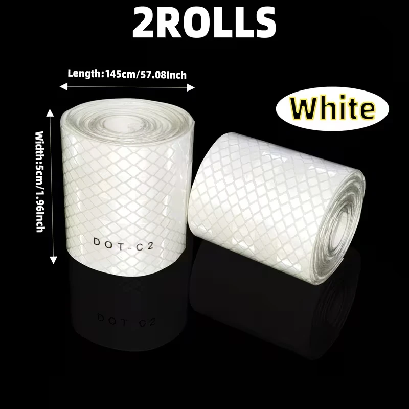 High Intensity Reflective Tape Suitable for Vehicles Trailers Boats Signs DOT-C2 Fluorescent Safety Marking Tape Warning Tape