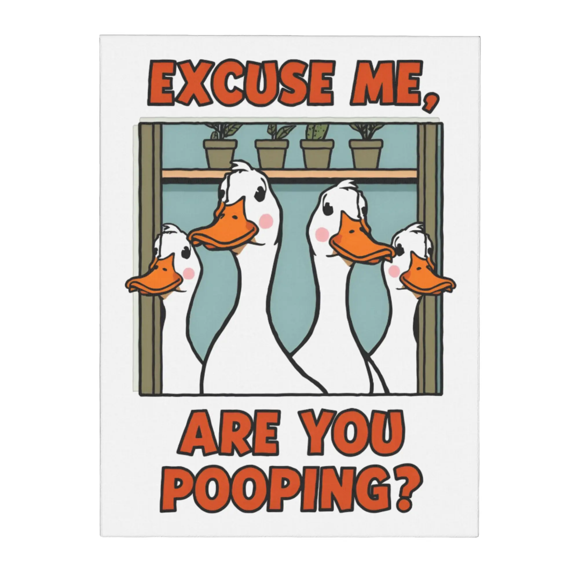 Canvas Painting Home Decoration Unframed Canvas Print Art Wall Decor Picture  Are You Pooping Canvas Artwork Gift 30x40cm