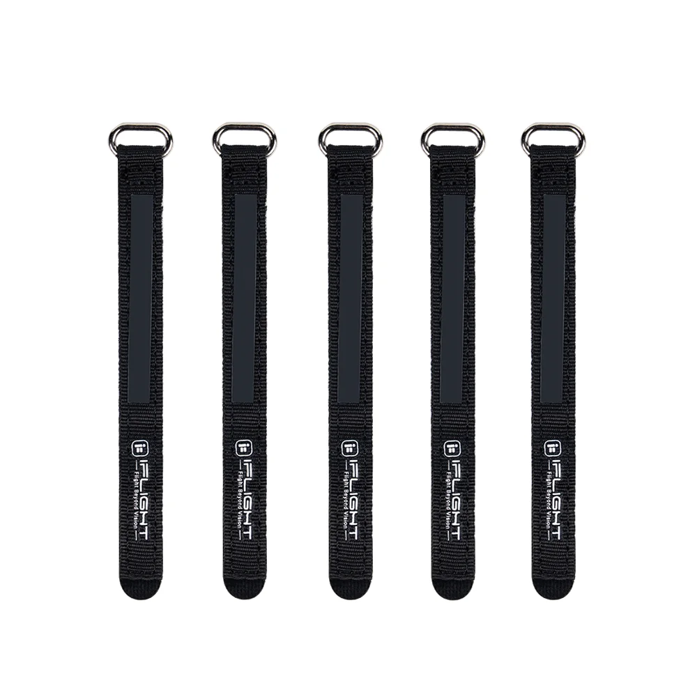 5pcs iFlight 10mm width 10x130mm 10x150mm 10x100mm Anti-slip Battery Strap Non-slilp Belt with Iron buckle for FPV