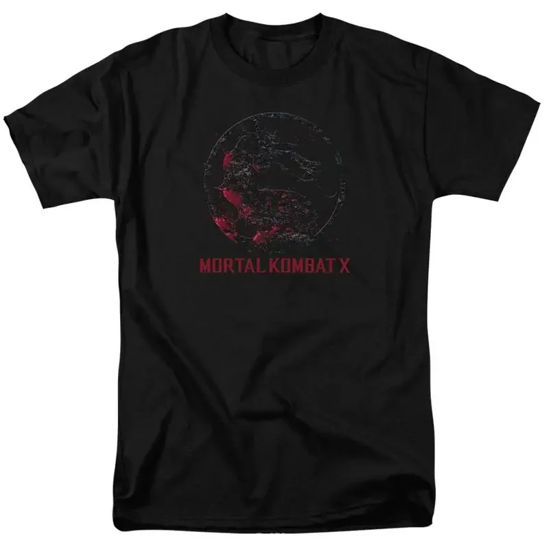 Mortal Kombat Bloody Dragon Seal T Shirt Licensed Comic Video Game Black