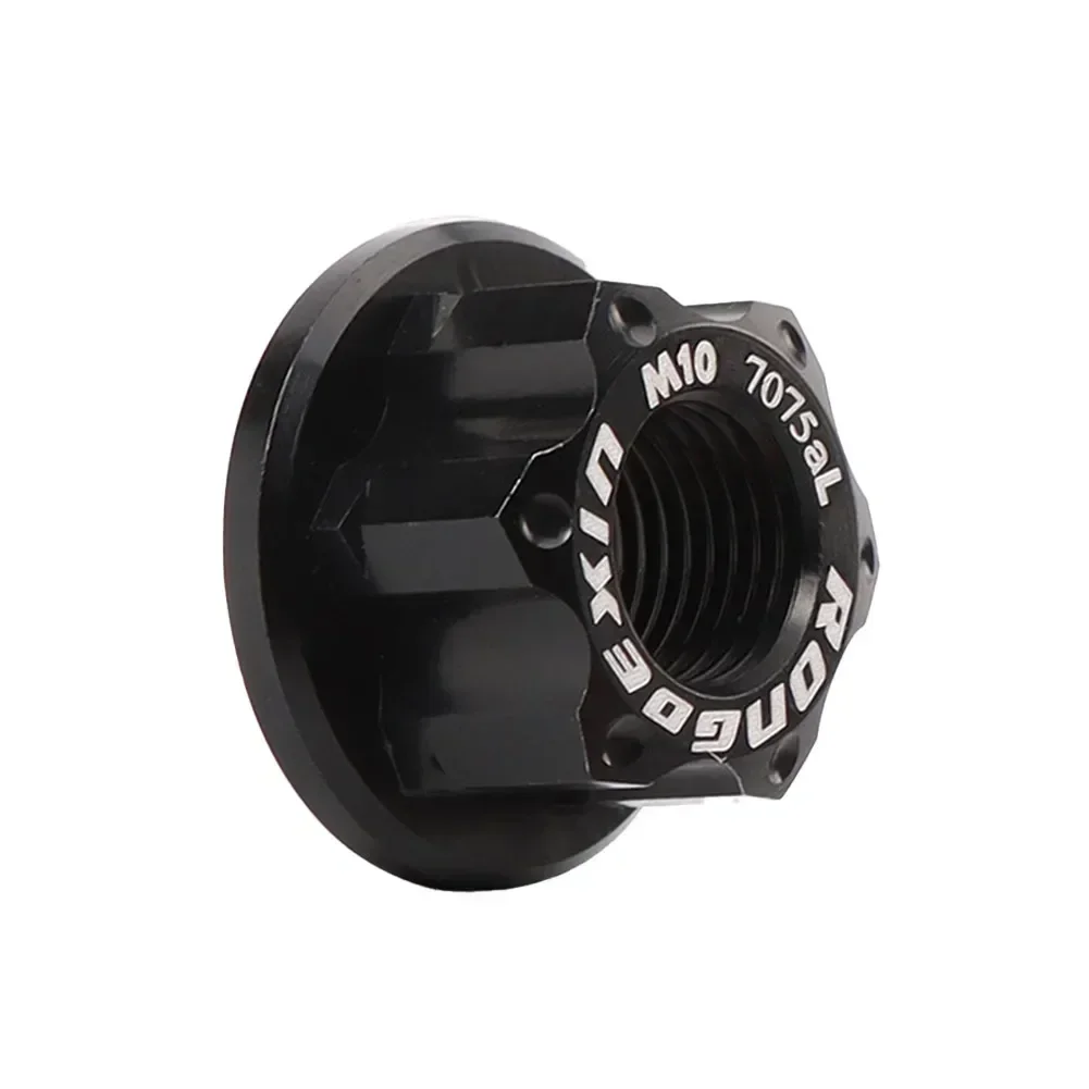 Brand New Durable Protable Useful Hot Sale Hub Nut M10 1 Pcs 21.x12mm Aluminum Alloy Flange Before M10x1.0 Bike