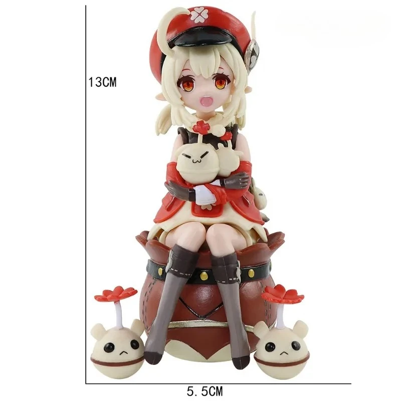 13cm Spiel Genshin Impact Klee Anime-Figur Maßstabsmodell Desktop-Ornament Sammlerpuppe Spielzeug Geburtstagsgeschenke