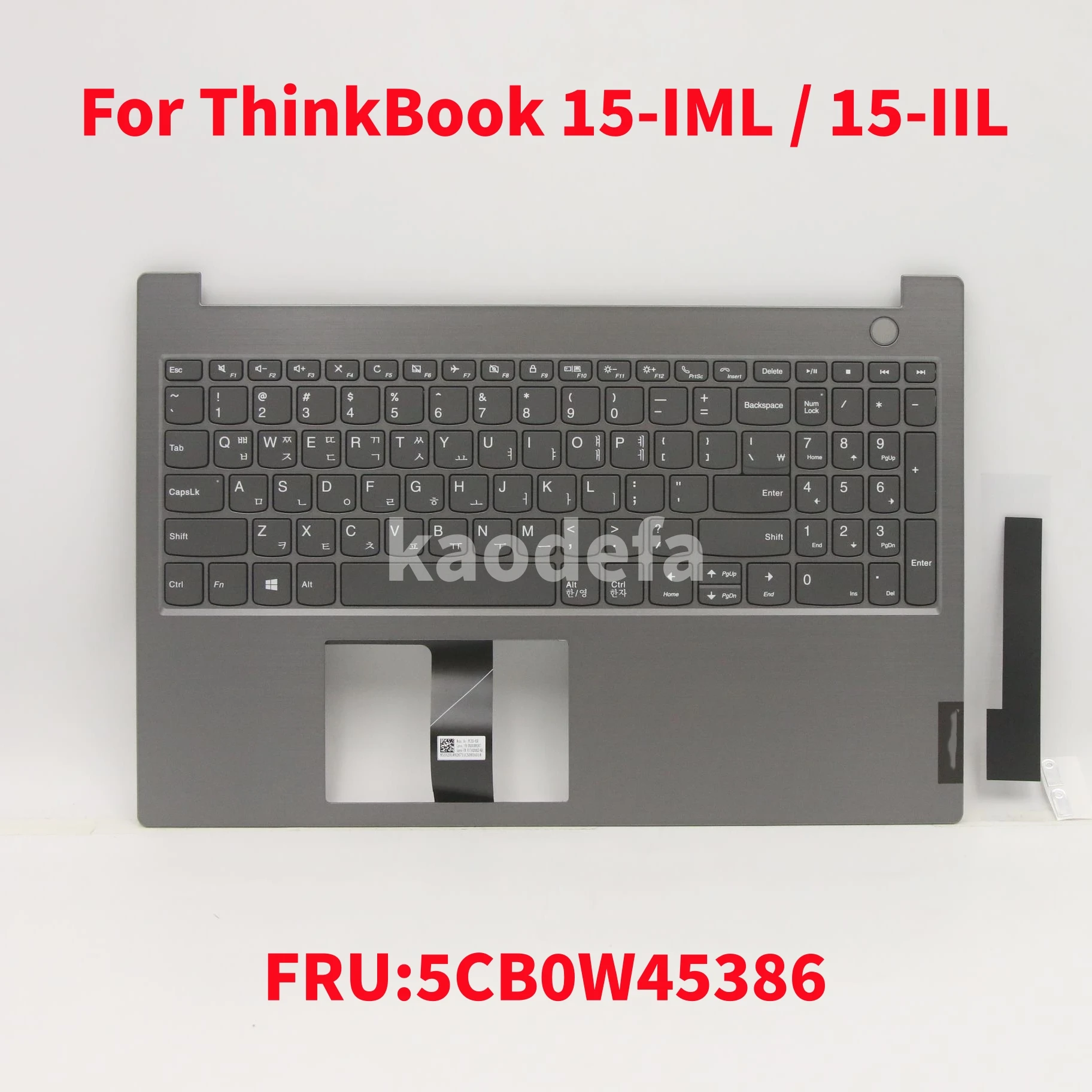 For Lenovo ThinkBook 15-IML / 15-IIL Laptop Keyboard FRU:5CB0W45386