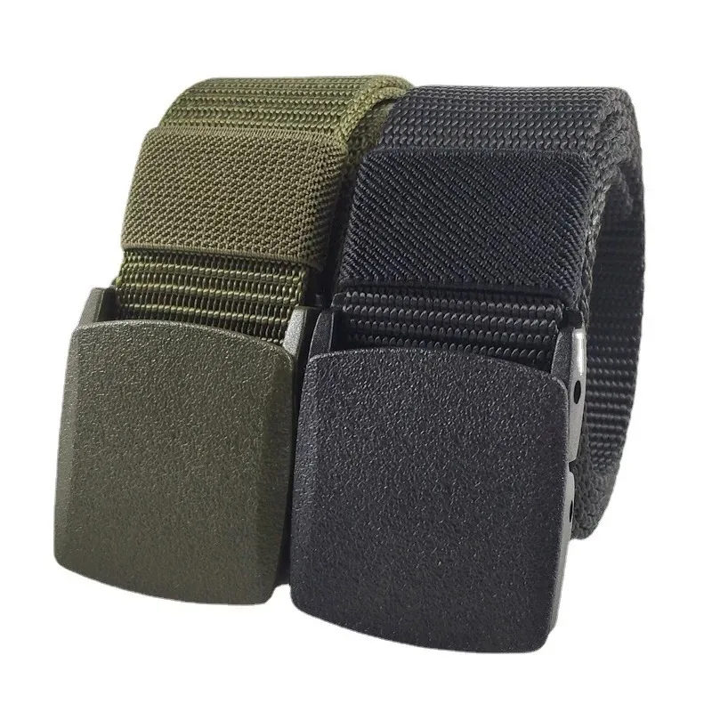 Black Army Green White Red Blue Men Automatic Buckle Nylon Belt Waist Canvas Belts Outdoor Strap Travel Sports Belt for Women