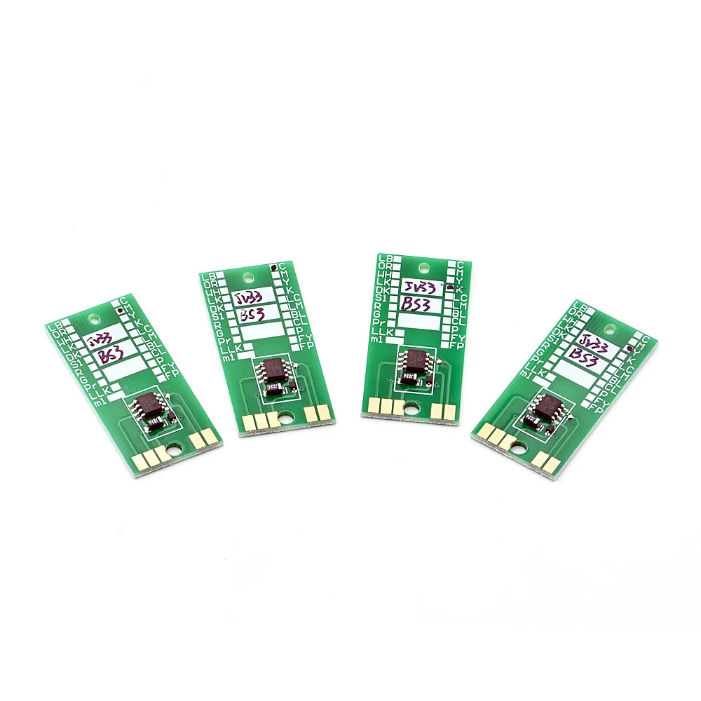 BS3 Chip 2000ml 4 Color Eco Solvent Plotter for Mimaki  JV300 JV150 Ink Cartridge Permanent Chip