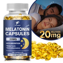 Melatonin Capsules, Sleep Dietary Supplement Capsules, Contains Melatonin 20mg - Healthy Sleep