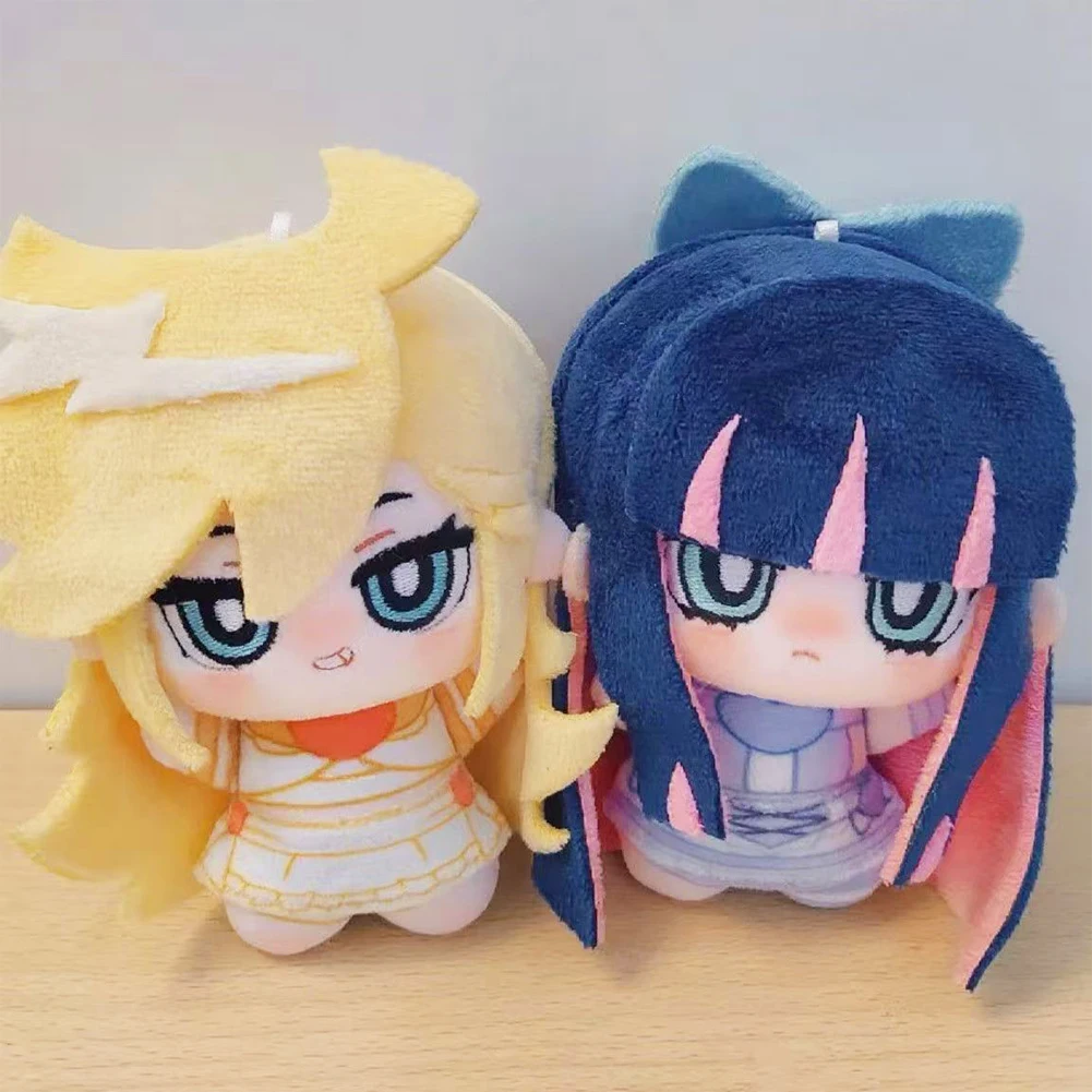 10cm Anime Panty Stocking Plushie Toys Keychain Cute Plush Dolls Cartoon Figure Model Backpack Pendants Stuffed Cotton Doll Gift