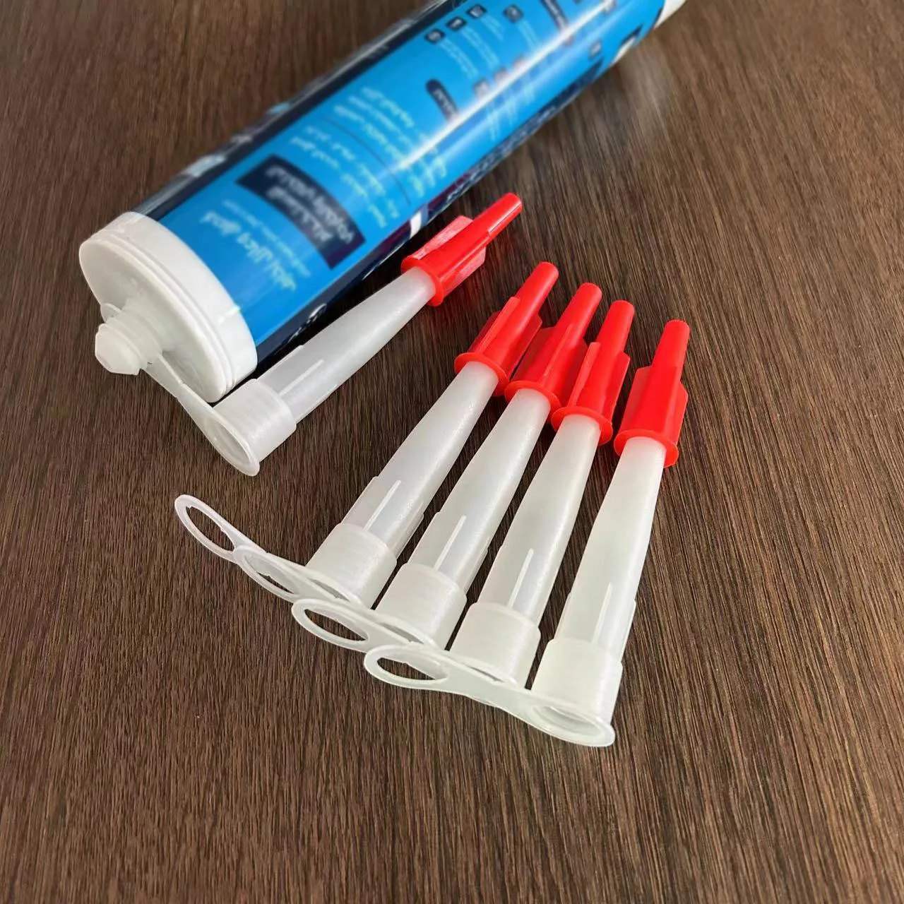 قطع الغيار الأحمر الفوهات غطاء المسمار لأنابيب السد سيليكون 30 قطعة قطع الغيار أنبوب سيليكون فوهة غطاء إعادة قابلة لإعادة الغلق خرطوشة المطكي #6