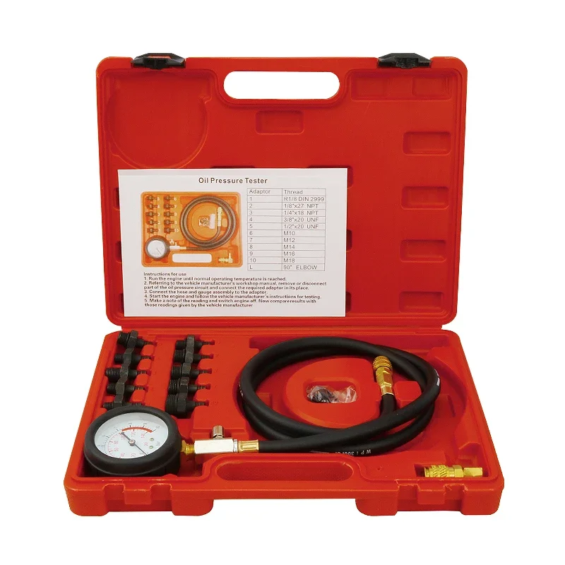 NF Engine Oil Pressure Test Kit Tester Low Oil Warning Devices Car Garage Tool Oil pressure gauge package
