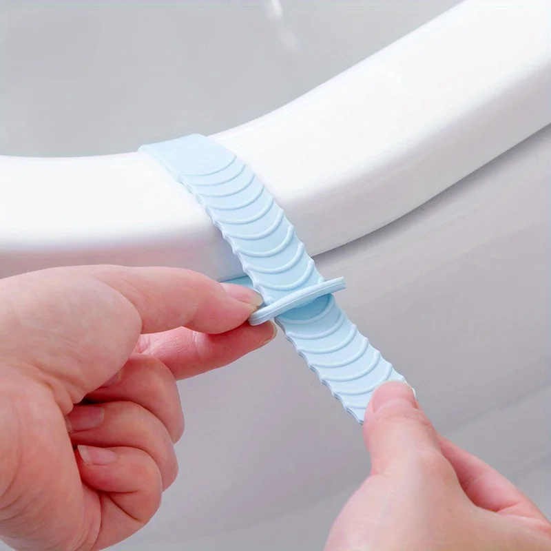 Fotografia 4: 6 Peças Levantador de Tampa de Vaso Sanitário de Silicone Antiderrapante, Acessório para Higiene do Assento Sanitário