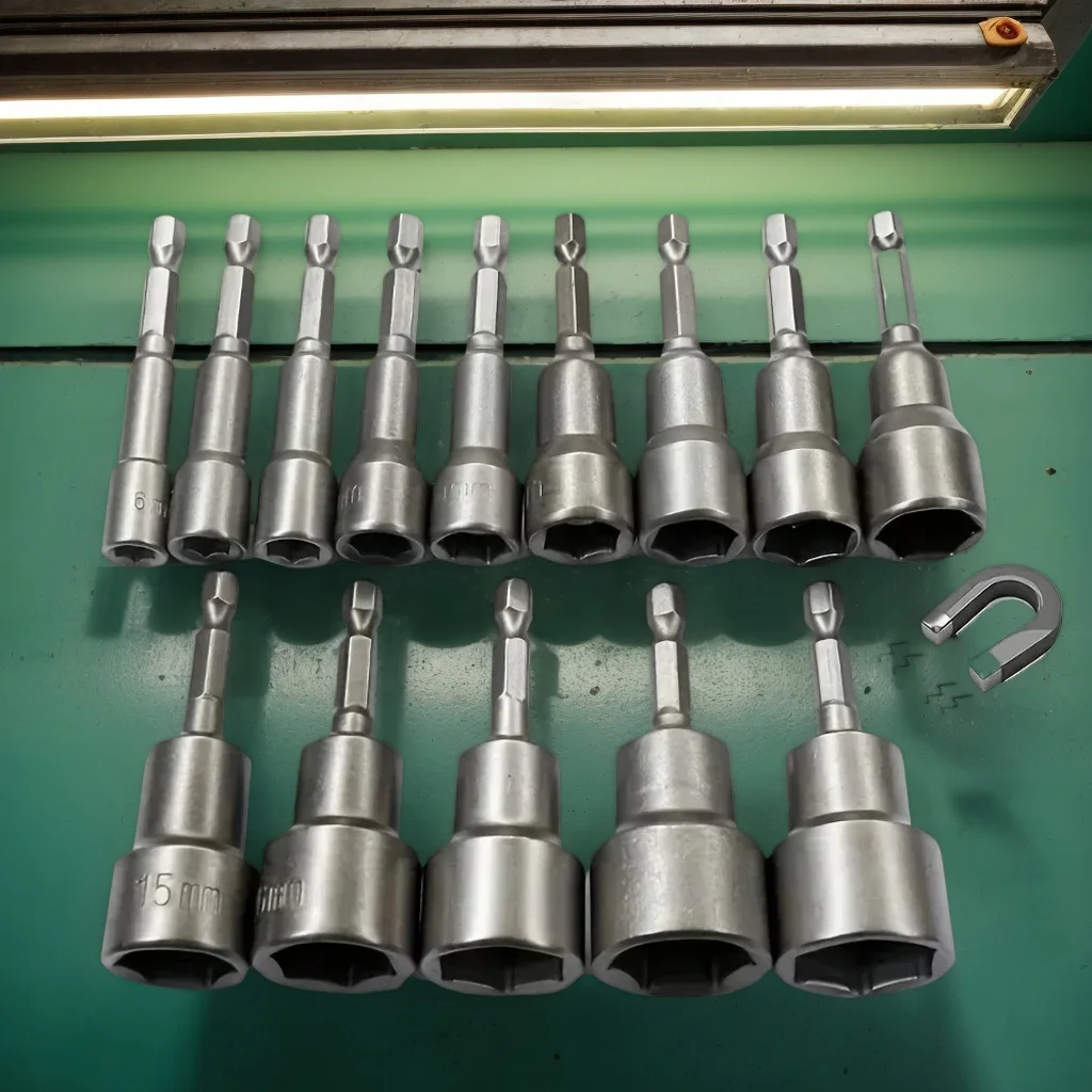 

High Quality 6mm-15mm Impact Socket Kit with Magnetic Nut Driver & 1/4 Hex Bit Adapter for Power Drills