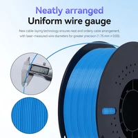KINGROON 22LBS PETG or PLA Filament 3D Printer Filament 10 Rolls 1KG 1.75MM Eco-Friendly Good Toughness Mix Color Free Shipping 4