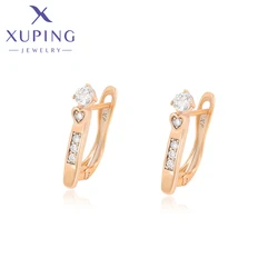 Xuping Jewelry New Arrival Promotion Earrings Heart Stone with Gold Color Earring for Women Girl Charm Jewellery Gift X000718345