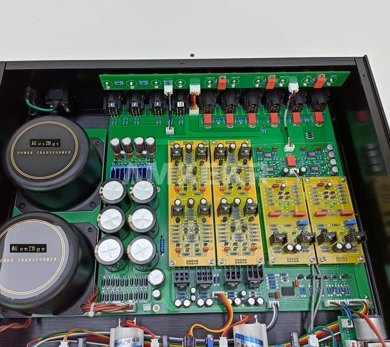 صانع الصوت مرجع الحلق الذهبي C-2860 Plus مضخم المسبق المتوازن بالكامل HiFi Fever Preamplifier