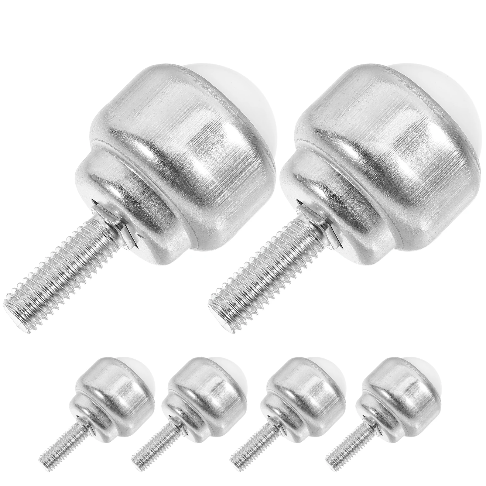 

6 Pcs Adjustable Bearing Swivel Casters Nylon Universal Wheels Threaded Stem Heavy Duty Furniture Mobility Transfer Units