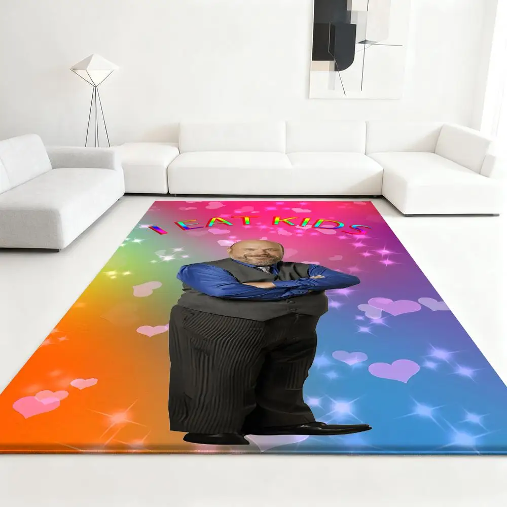 

funny i eat kids cool Floor Mat Soft Thickened Absorbent Non-Slip Bedroom Living Room Door Mat Home Decor Flannel Rugs