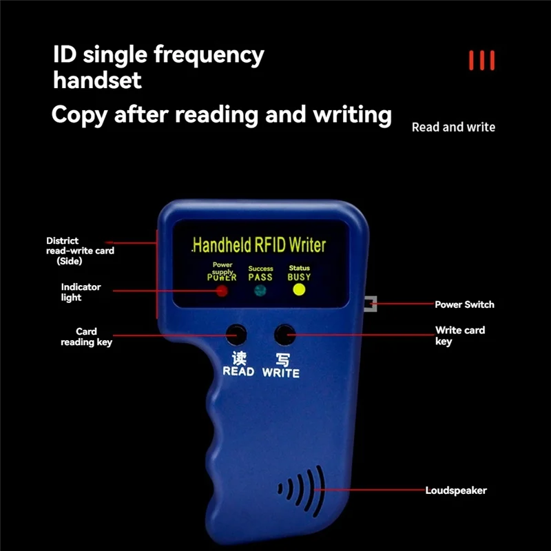 BAAE 125 Khz RFID Card Reader มือถือเครื่องถ่ายเอกสาร Duplicator Programmer ID Card สําเนา EM4305 T577 แต่ละเขียนได้หมวดหมู่
