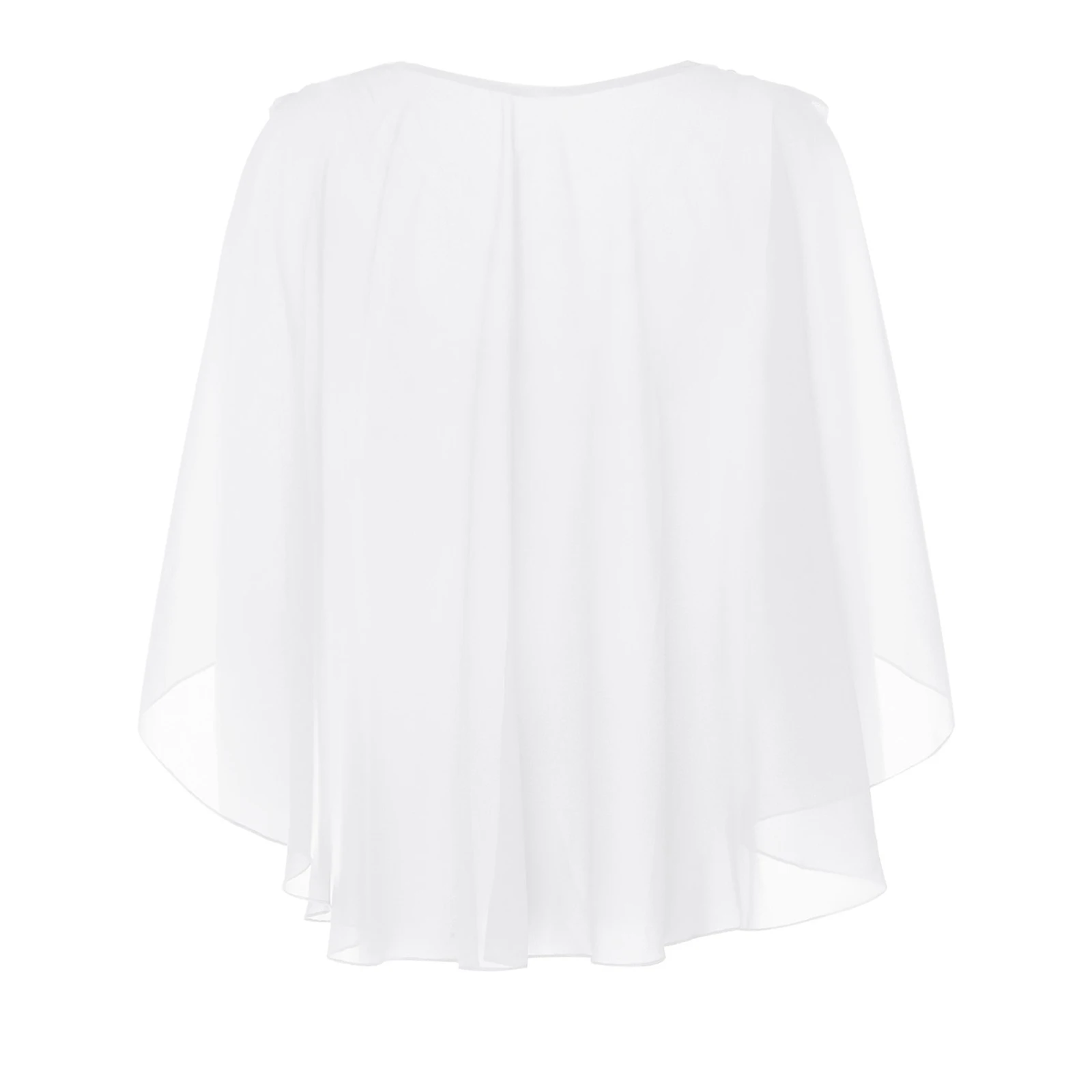 

Womens Elegant Chiffon Shawls Shoulder Shrugs Cowl Neck Sleeveless Flowy Wraps Cape for Wedding Cocktail Dress Accessories