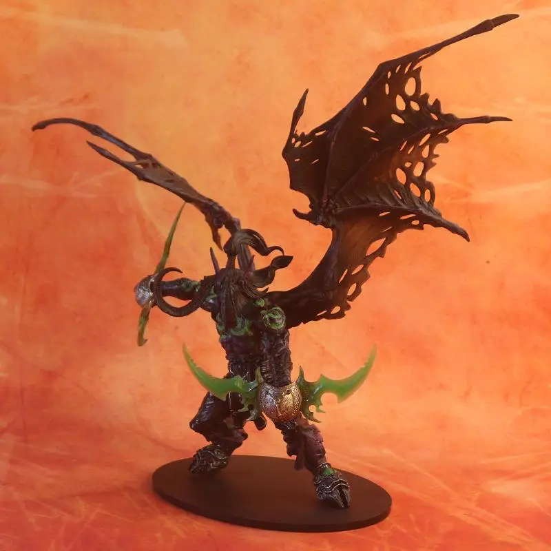 WOW 26CM 13 Inch Toys World Of Warcraft Game Action Figure Demon Hunter Illidan Devil DC05 Figma Collectible Model PVC Toy