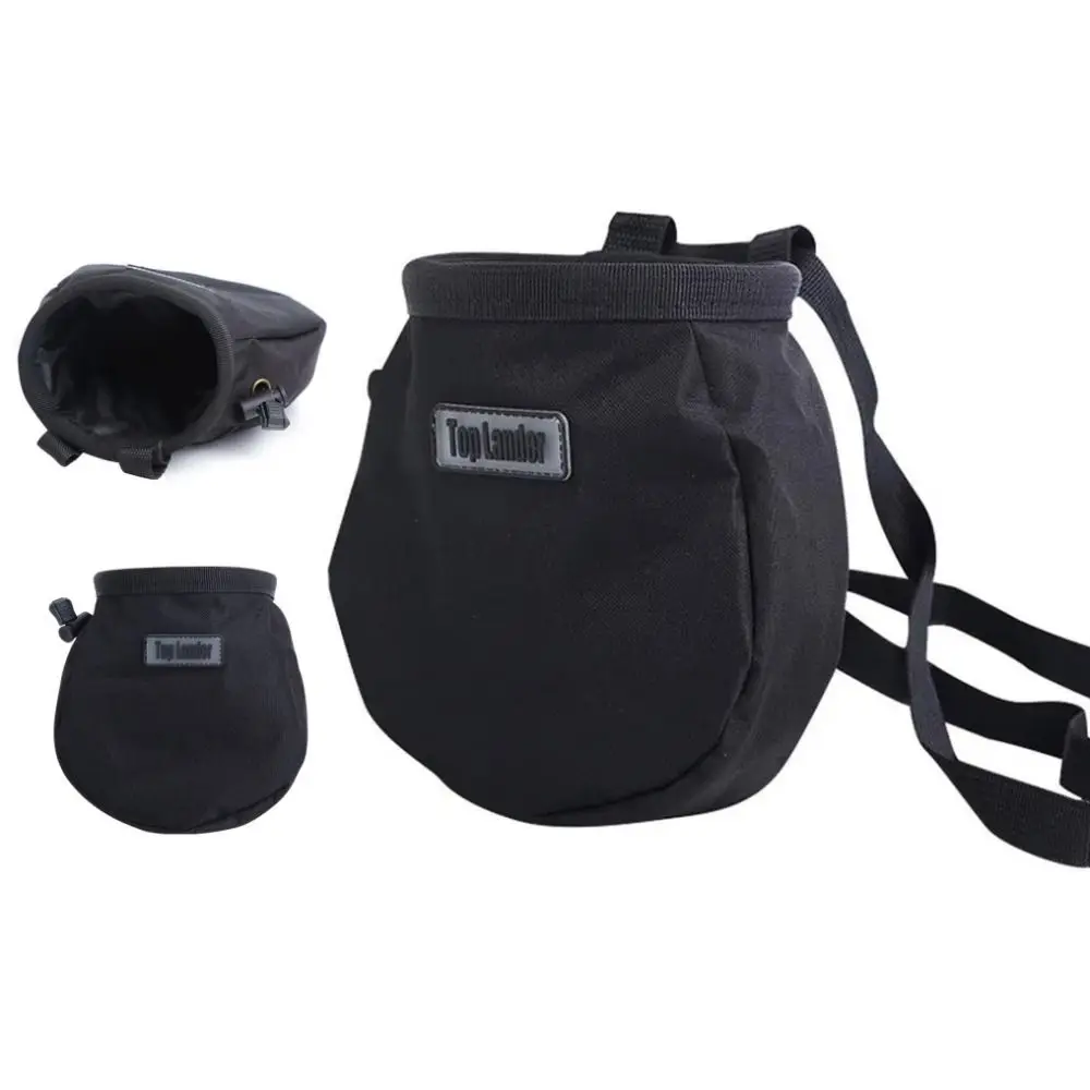 

Zipper Pocket Rock Climbing Chalk Bag Oxford Cloth Mountaineering Magnesium Powder Bag With Belt Storage Pocket